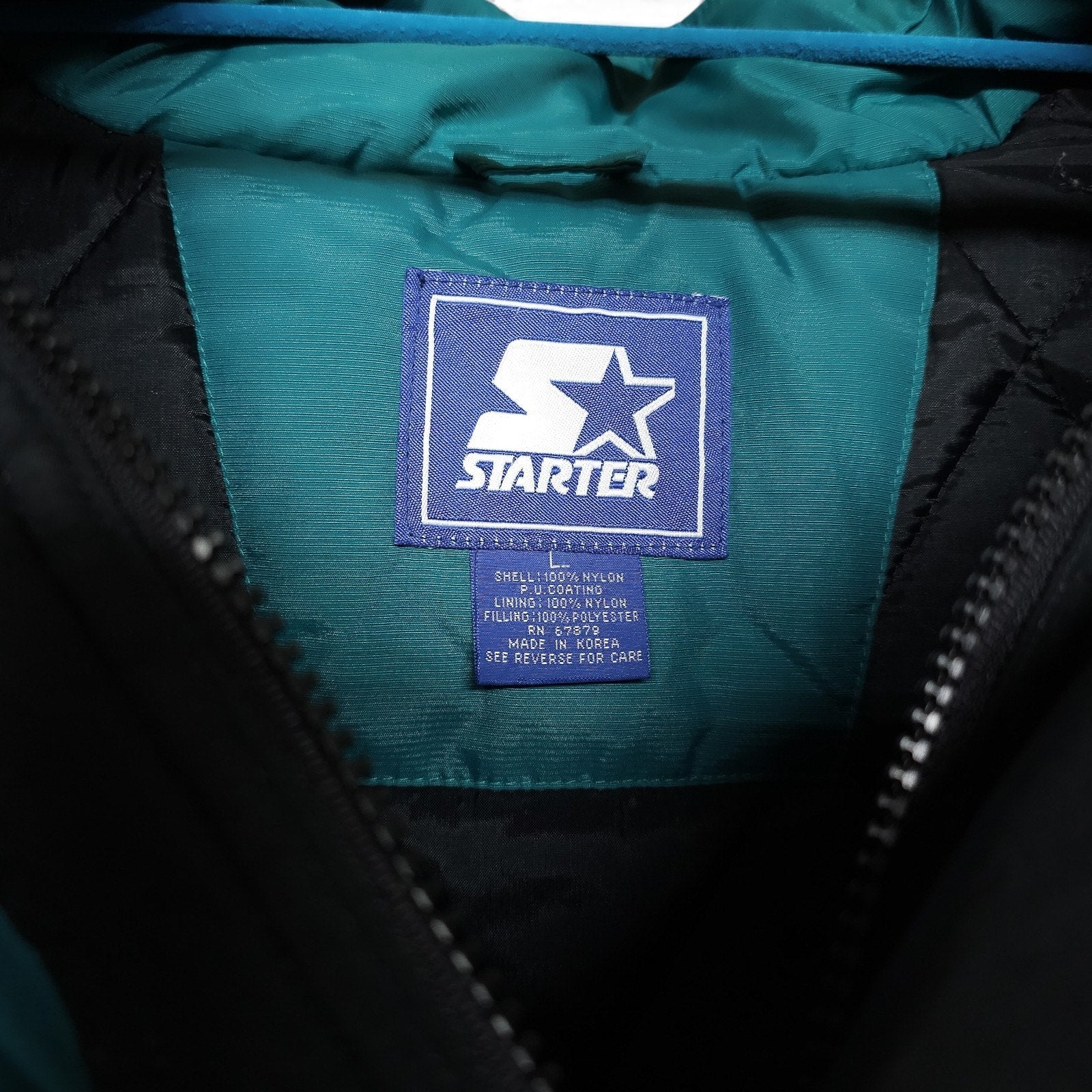 Utah Grizzlies IHL Vintage Starter Hockey Jacket Kangaroo Pouch Zip-Up Adult L by Starter