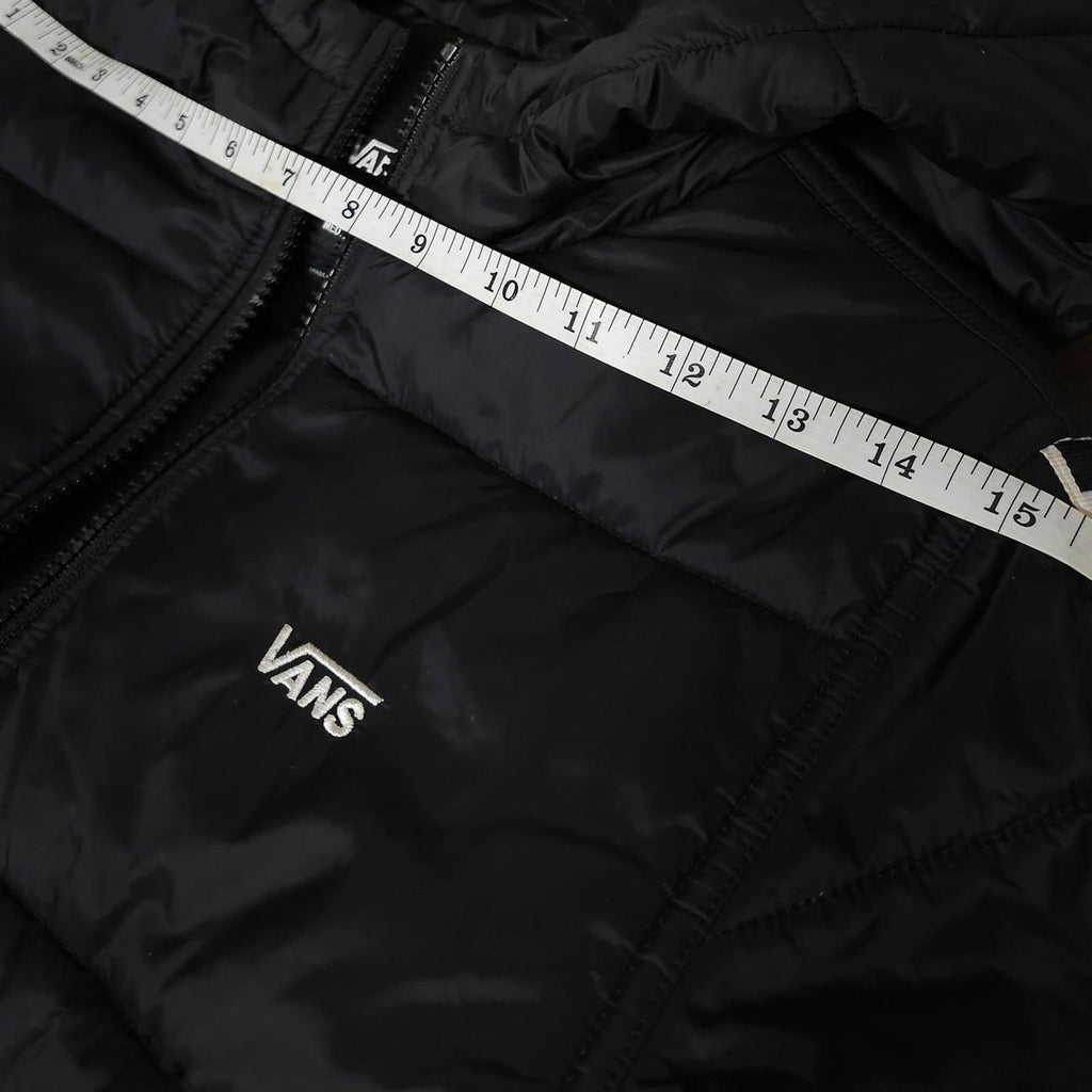 VANS Woodridge Black & Checkered Boys Puffer Jacket Youth M by VANS