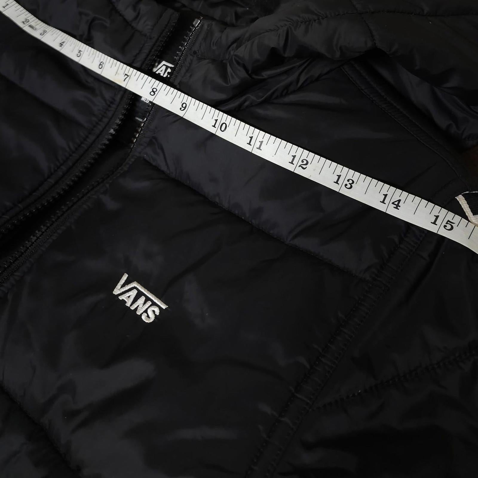 VANS Woodridge Black & Checkered Boys Puffer Jacket Youth M by VANS