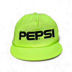 Vintage 90s PEPSI Neon Green Black Letters Snapback Hat Cap Soda by PEPSI