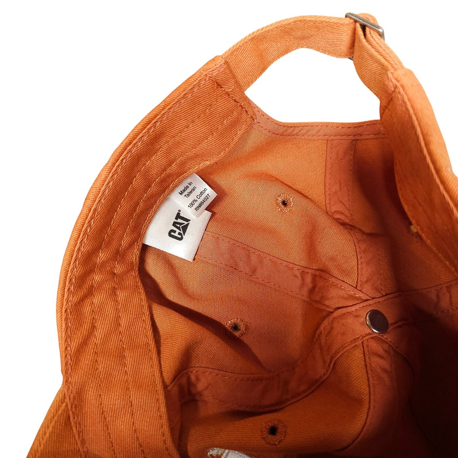 CAT Earth Movers Tractors Machine Haulers Orange Hat Cap Strapback by CAT