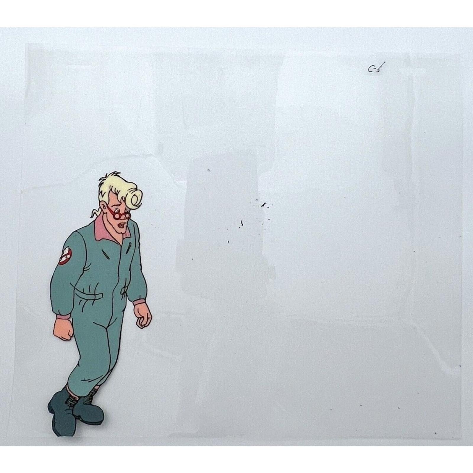Real Ghostbusters Authentic Animation Production Cel Dr. Egon Spengler by Dic
