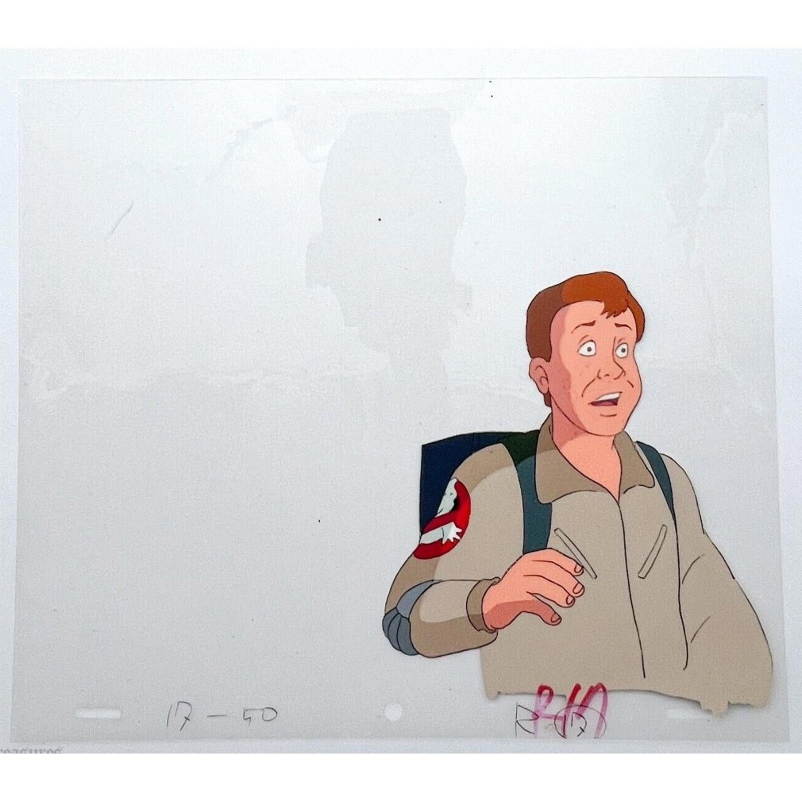 Real Ghostbusters Authentic Animation Production Cel & Drawing Ray Stantz R17-50 by Dic