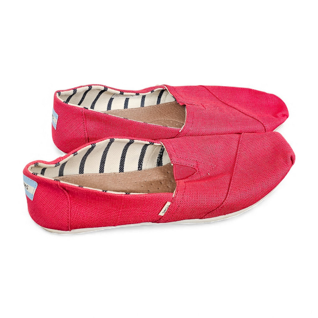 TOMS Shoes Alpargata Cloudbound Flat Red Fabric - Womans 9.5 by TOMS