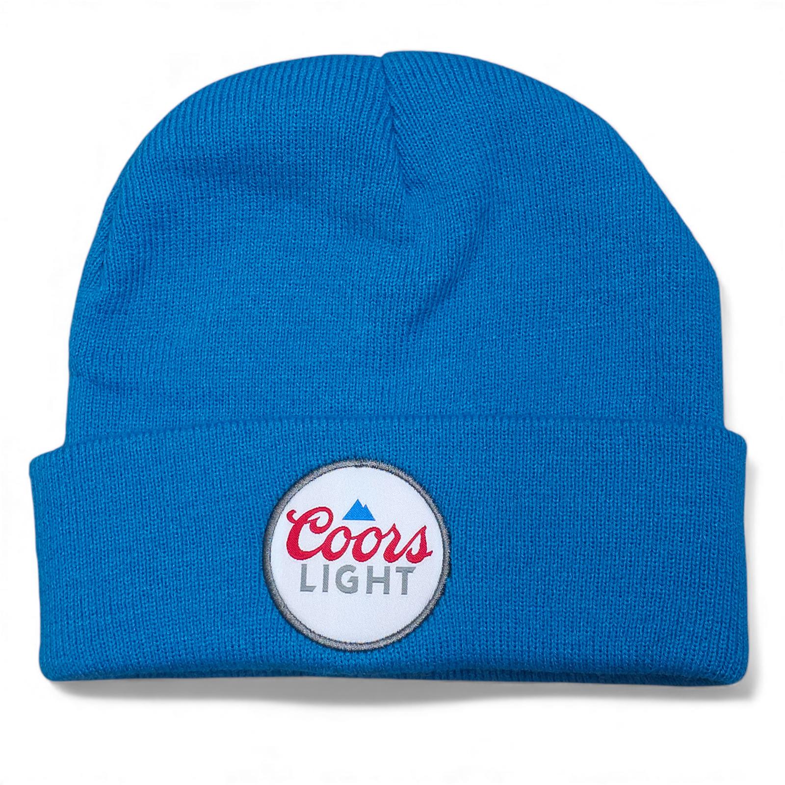 Coors Light Blue Knit Beanie Hat by Coors