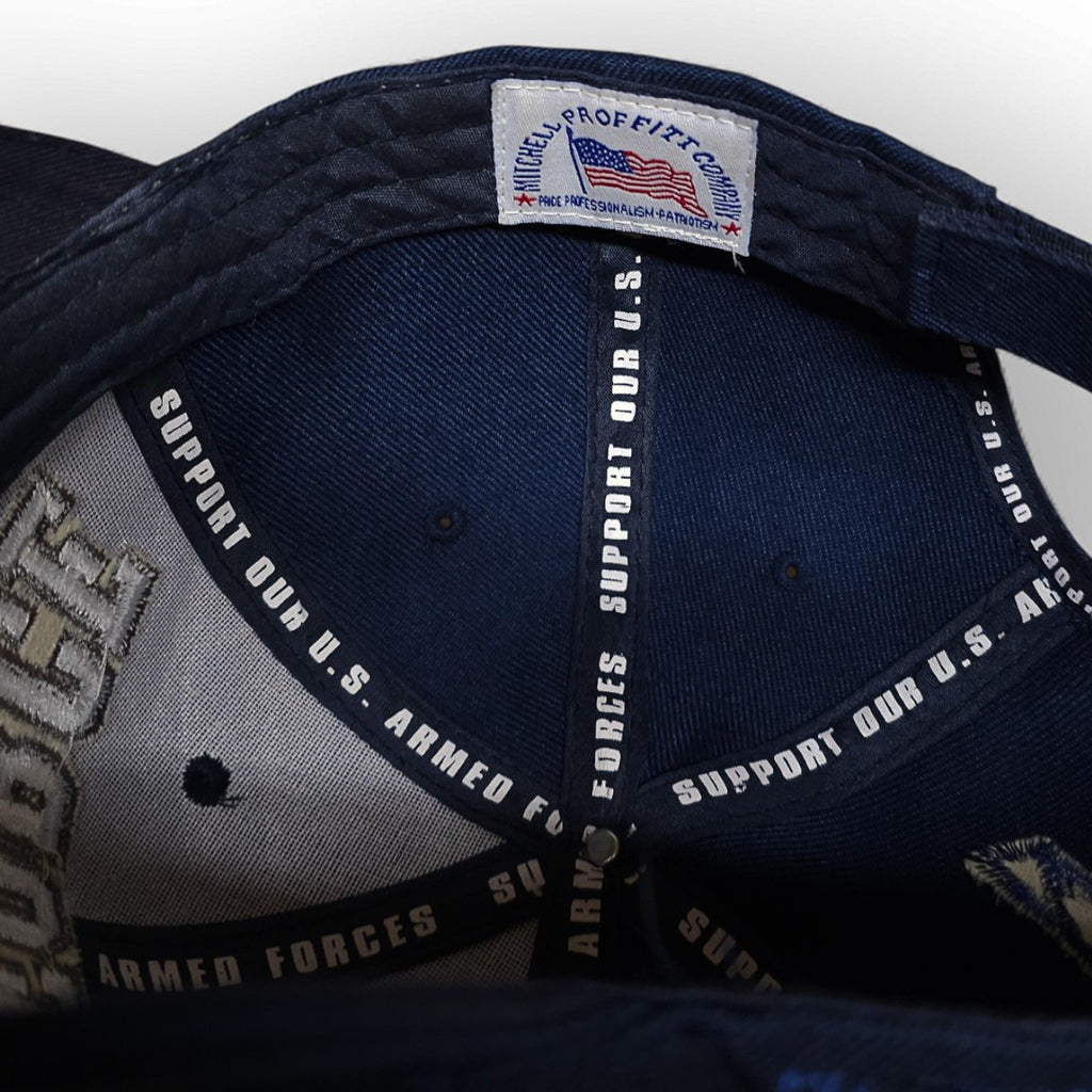 Veteran US Air Force Embroidered Eagle Logo USA White Blue Adjustable Cap by Air Force