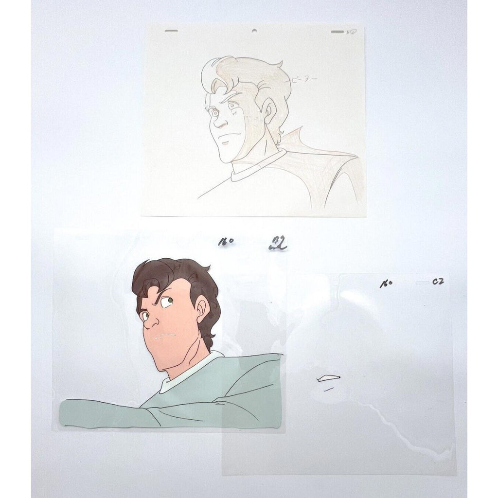 Real Ghostbusters Authentic Animation Production Cel & Drawing Dr. Peter Venkman by Dic