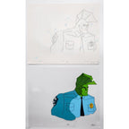 Savage Dragon Authentic Animation Production Cel & Drawing The Savage Dragon by Savage Dragon