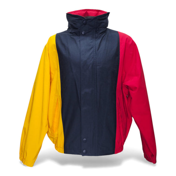 Vintage Nautica Colorblock Men's Jacket with Embroidered Sleeve Logo