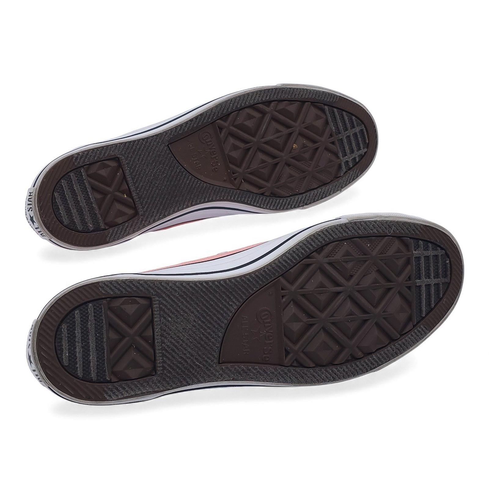 Converse Chuck Taylor All Star Low Top Coral Canvas Sneakers Womens Size 10