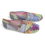 TOMS Shoes Alpargata Flats Multicolor Periodic Table - Womans 9 by TOMS