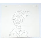 Real Ghostbusters Authentic Animation Production Cel & Drawing Ghost Snarg A-6 by Dic