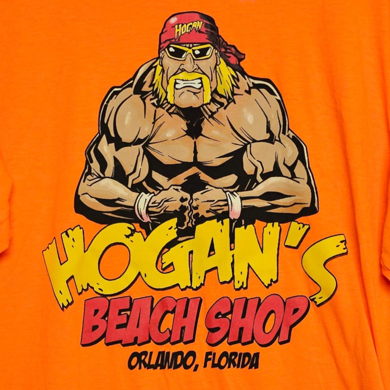 Hulk Hogan Hogan's Beach Shop Clearwater T Shirt NWT Orange - XL by Hulk Hogan