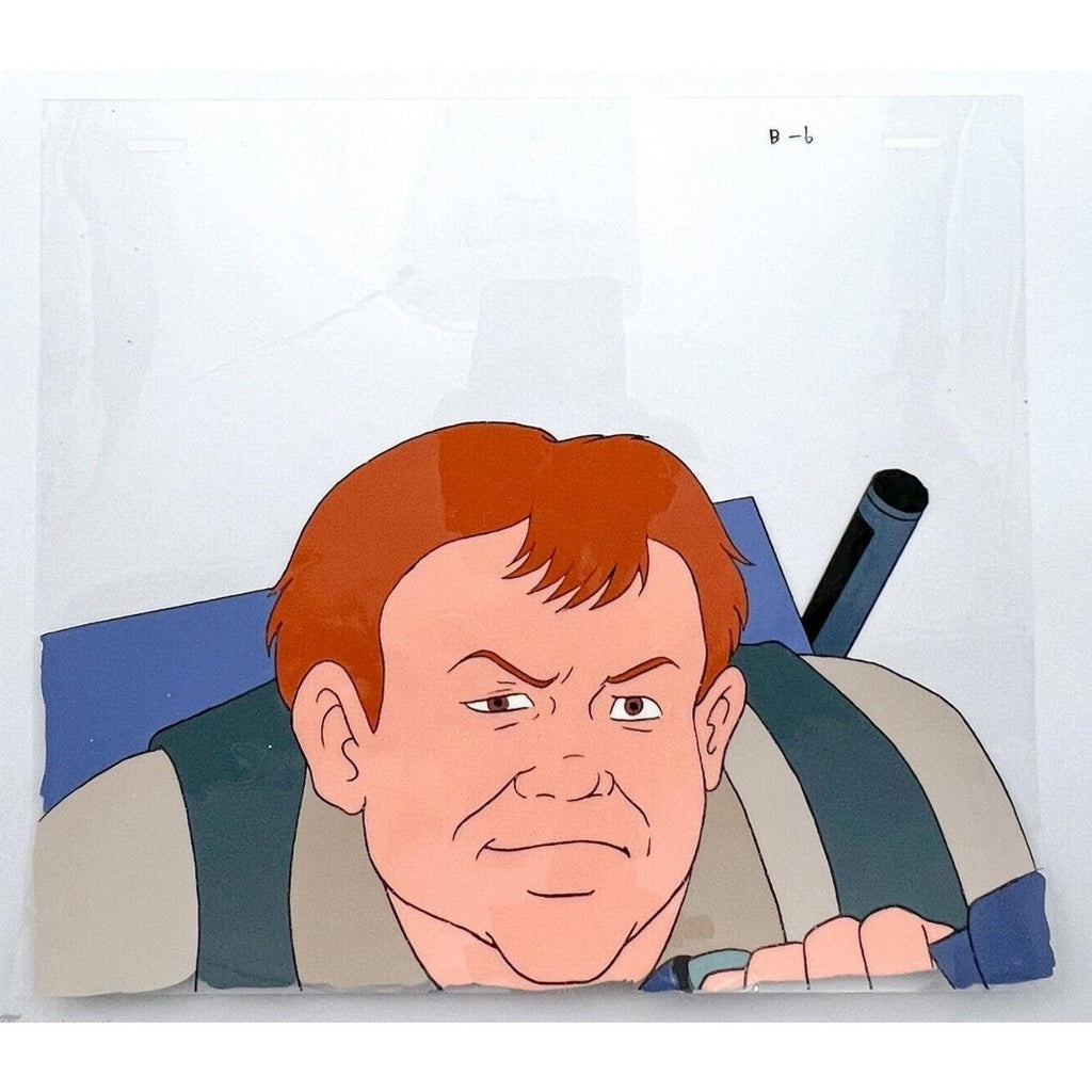 Real Ghostbusters Authentic Animation Production Cel & Drawing Ray Stantz B-6 by Dic