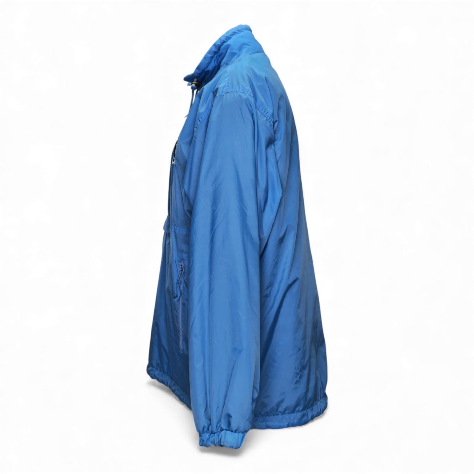 Champion North Carolina Anorak Reversible Half Zip Fleece Light Blue Adult L