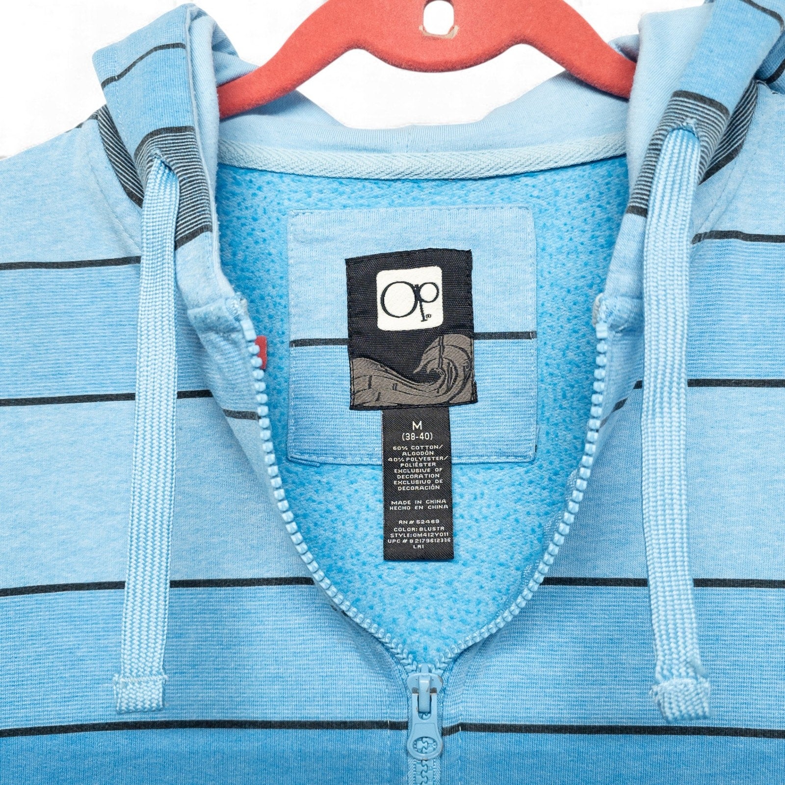 Vintage OP Hoodie Blue & Grey - M by Op