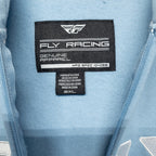 Fly Racing Corporate Light Blue Zip Up Hoodie Womens - 2XL by Fly Racing