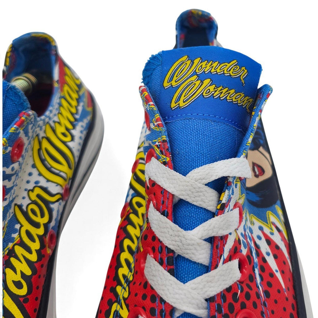 Converse Chuck Taylor All Star Low Top Wonder Woman Comic Print Shoes Womens 10