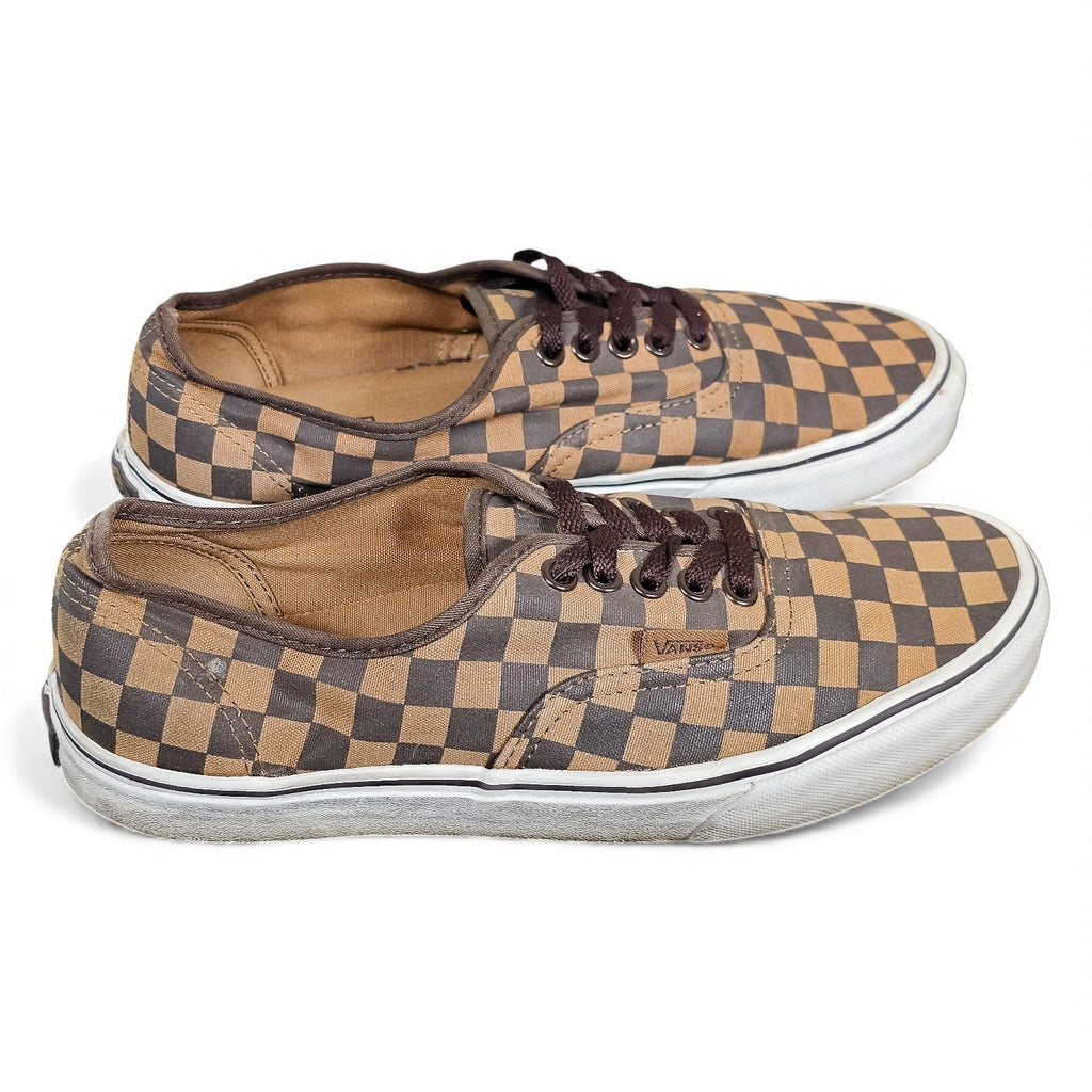 Vans Era Platform Coffee Mocha Plaid Checkerboard Rare 8.5m/10w by VANS
