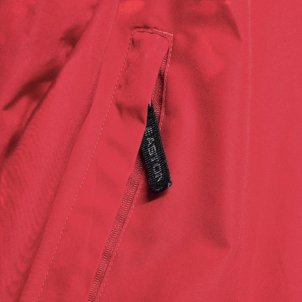 Easton Men's Red Windbreaker Pullover Jacket White Stripe Size L