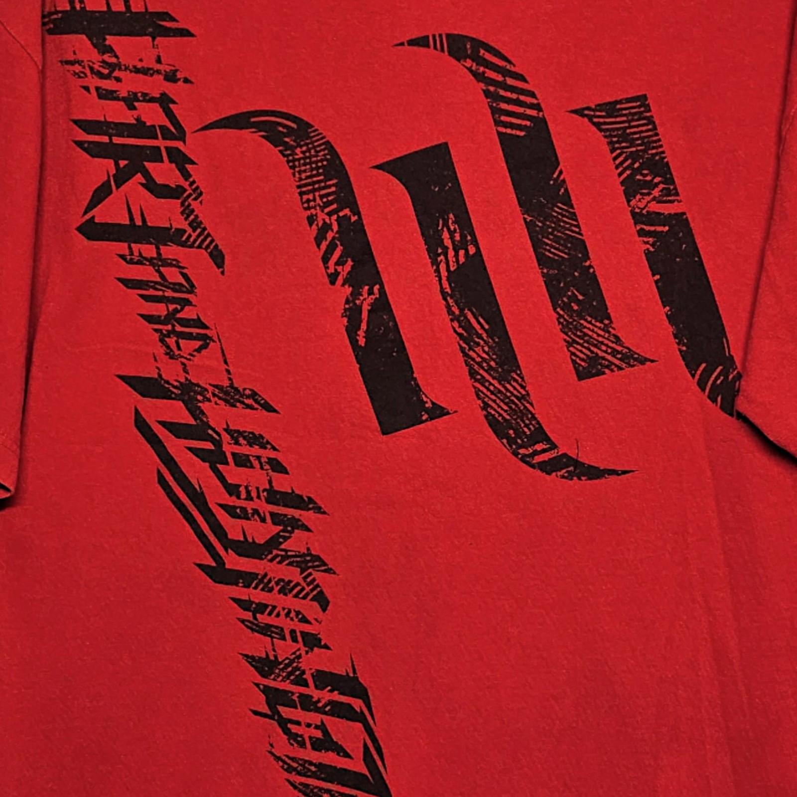 Y2K Hart And Huntington Ink Rock Moto T-Shirt Red - XL by Hart And Huntington