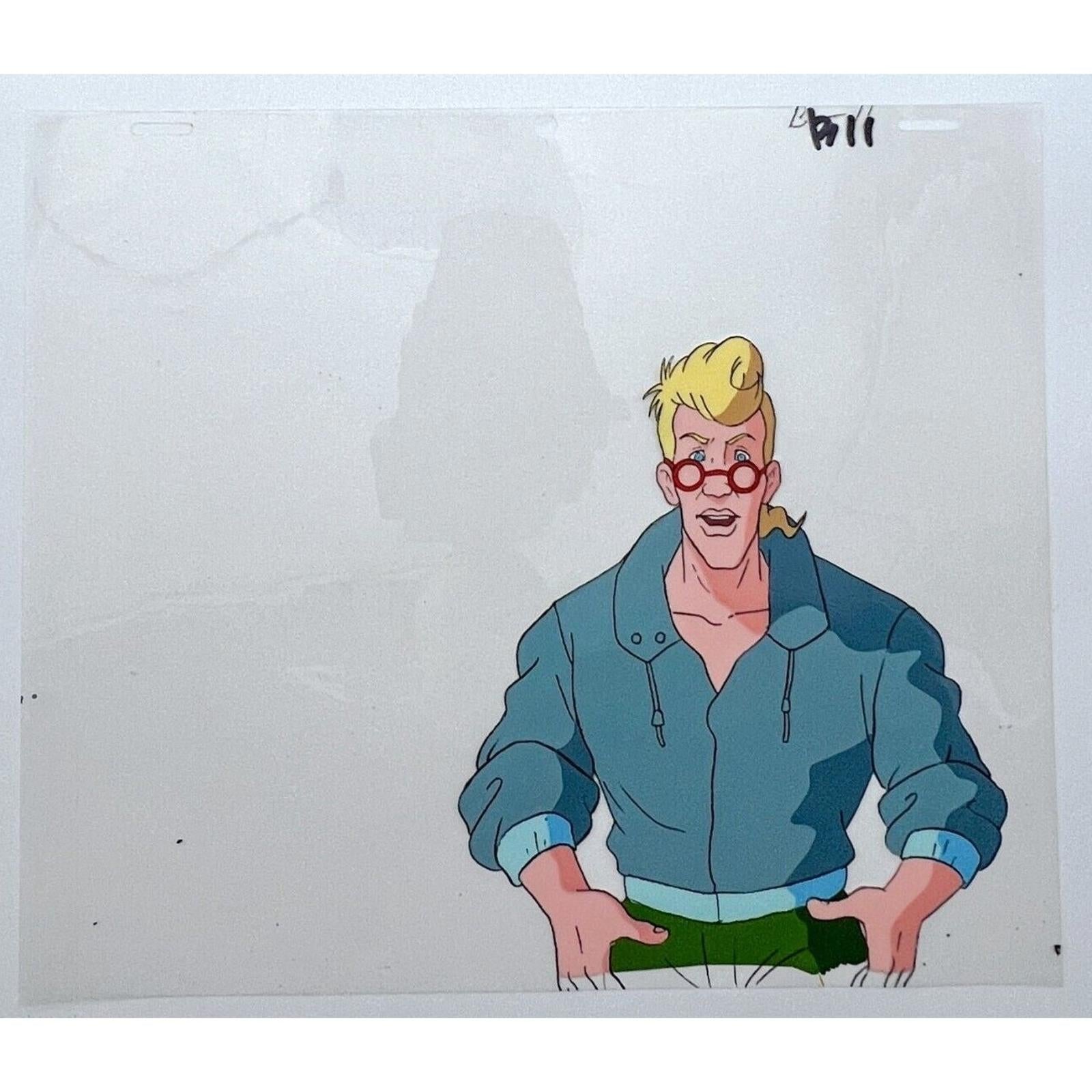 Real Ghostbusters Authentic Animation Production Cel Dr. Egon Spengler B11 by Dic