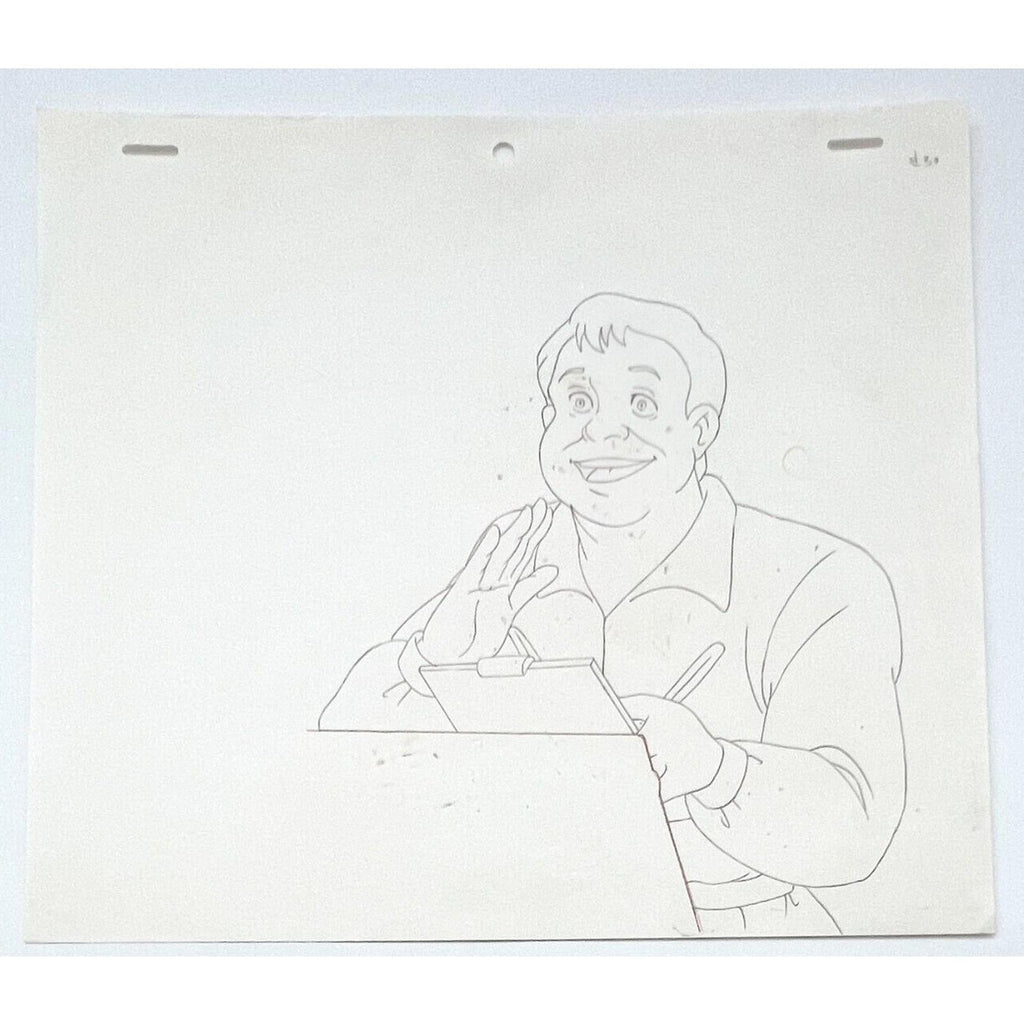 Real Ghostbusters Authentic Animation Production Cel & Drawing Ray Stantz C-30 by Dic