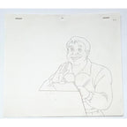 Real Ghostbusters Authentic Animation Production Cel & Drawing Ray Stantz C-30 by Dic
