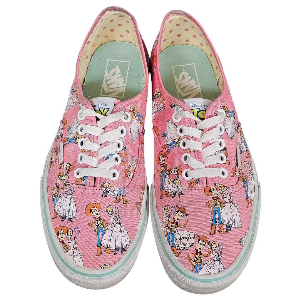 Vans Disney Pixar Toy Story Woody & Bo Peep Authentic Sneakers Pink 10w/8.5m by VANS