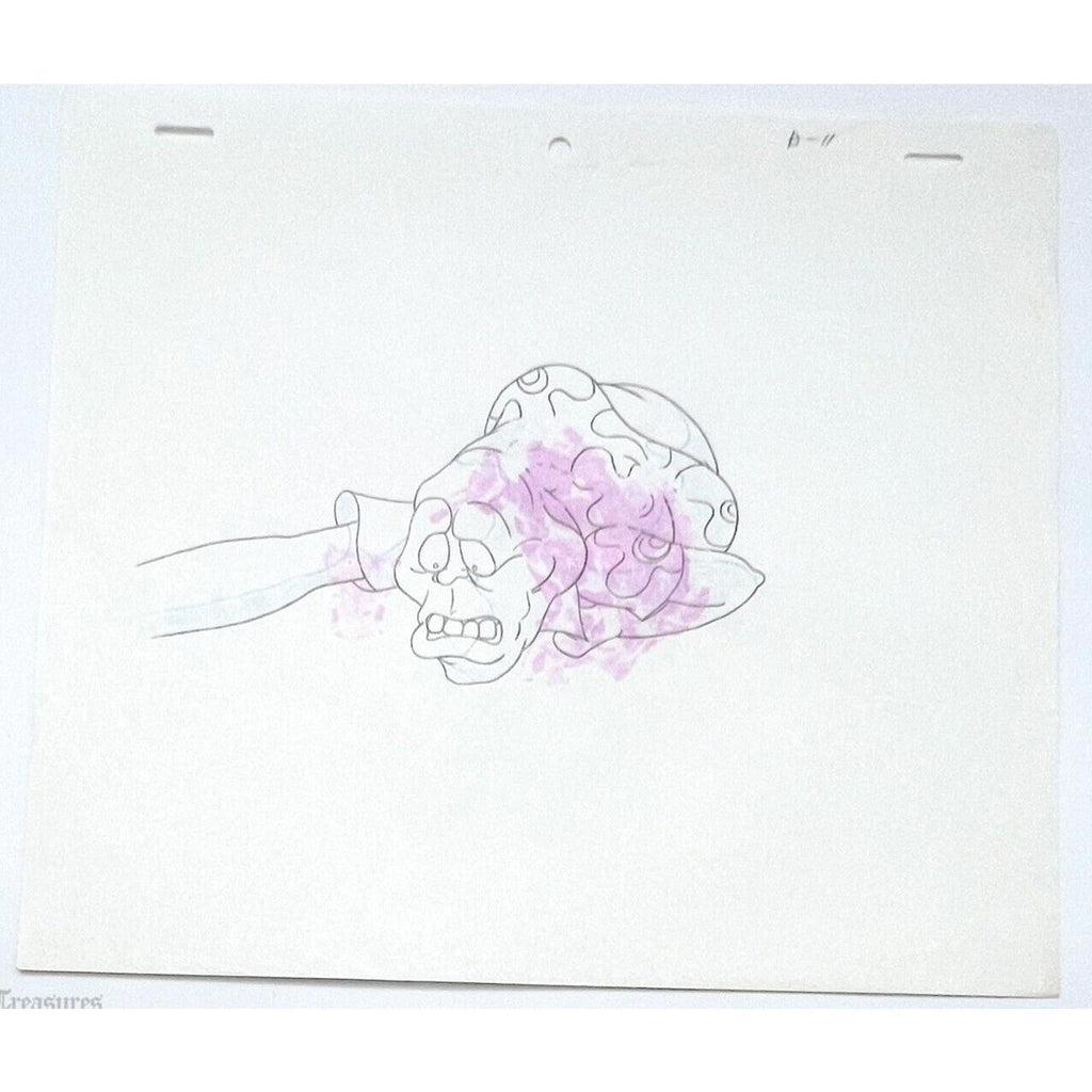 Real Ghostbusters Authentic Animation Production Cel & Drawing Slimer B11 by Dic