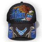 US Air Force Eagle USA Black White Blue Adjustable Cap by Air force