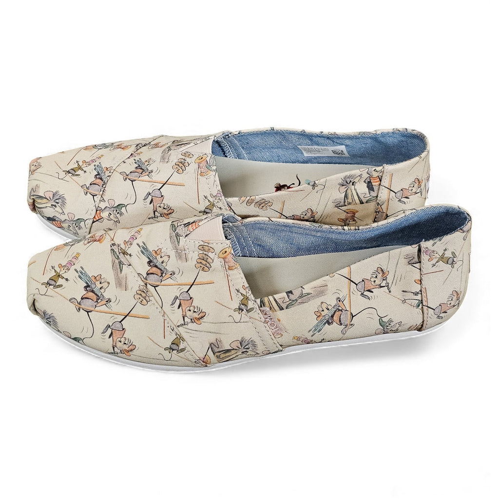 TOMS Shoes Alpargata Disney x Gus and Jaq Printed Canvas Flat - Womans 9.5 by TOMS
