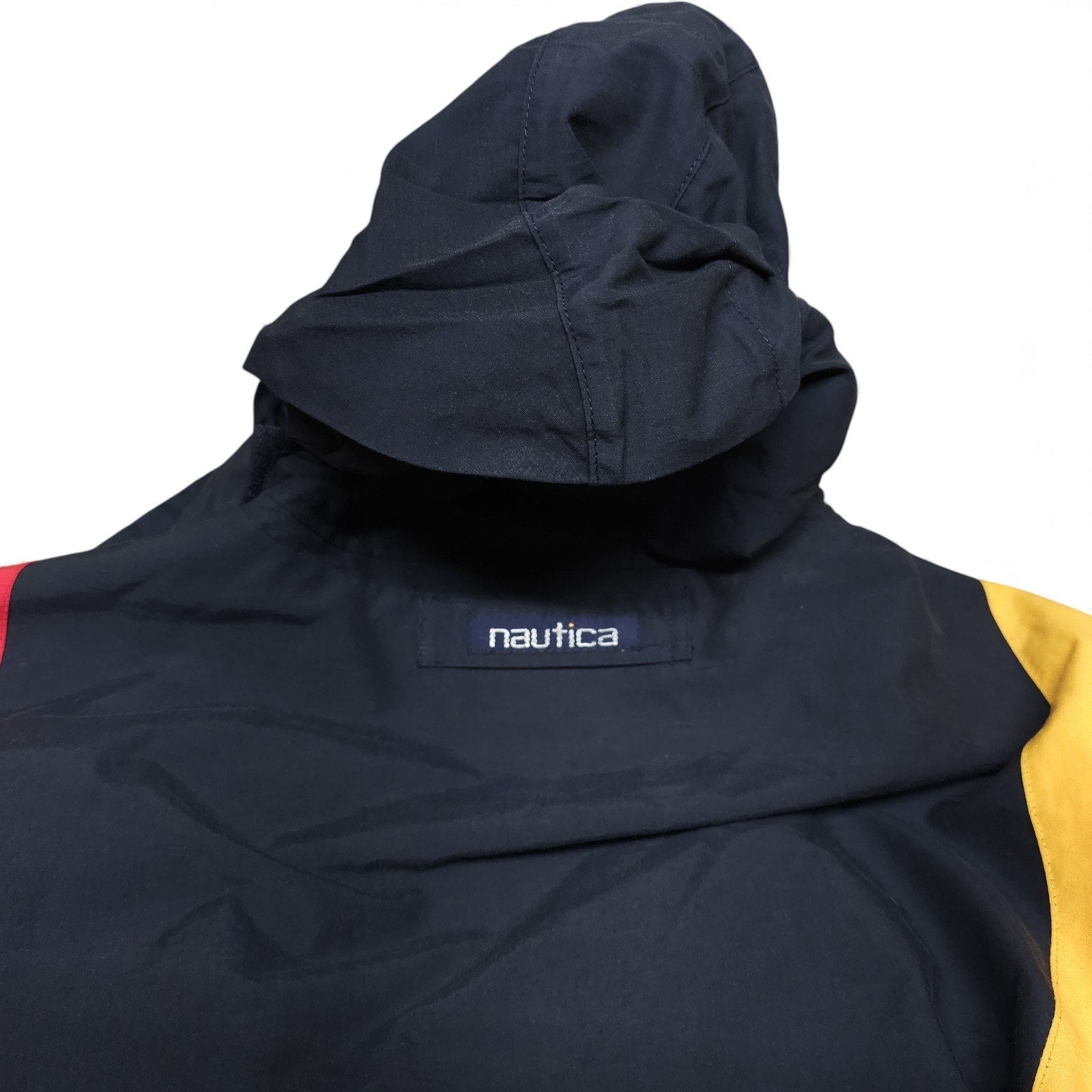 Vintage 90's Nautica Color Block Zip Up Sailing Jacket Adult L by Nautica
