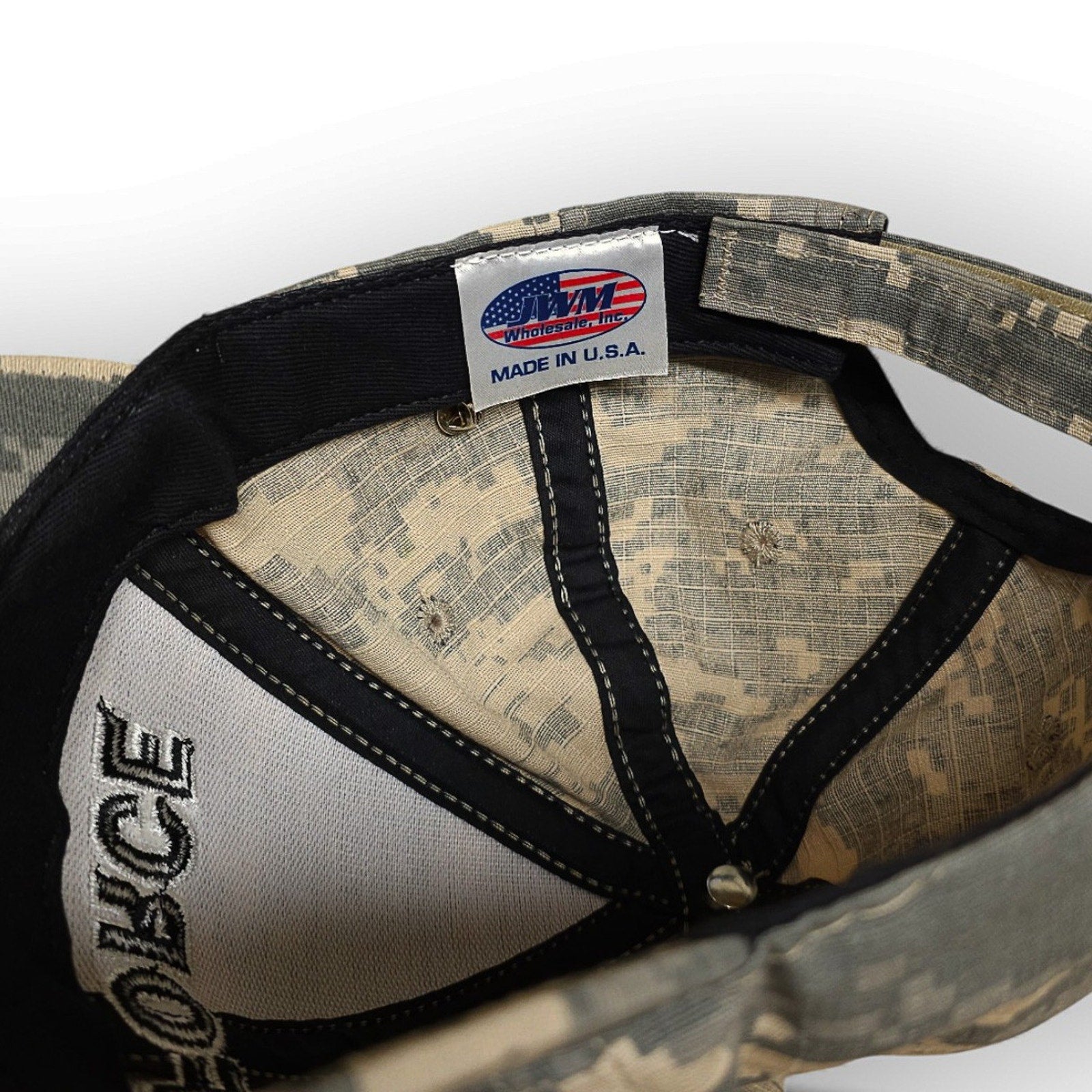 Air Force Digi Camo USA Adjustable Cap with American Flag Pin by Air force