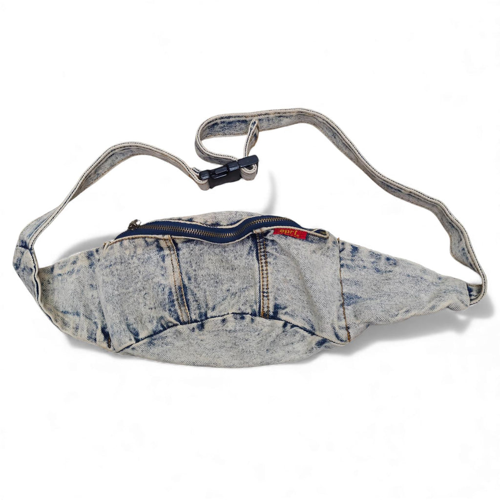 Vintage Apri Denim Style Waist Bag Fanny Pack with Adjustable Strap by apri