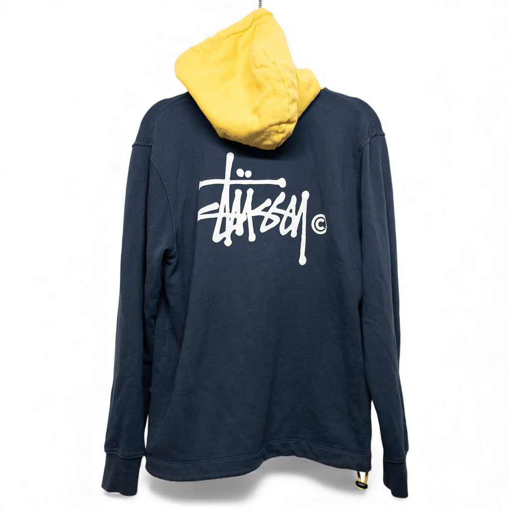 Vintage 00s Stussy Faded Big Logo Rare Made in USA Hoodie Size S by Stussy