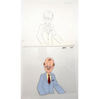 Real Ghostbusters Authentic Animation Production Cel & Drawing - Scientist - A7 by Dic
