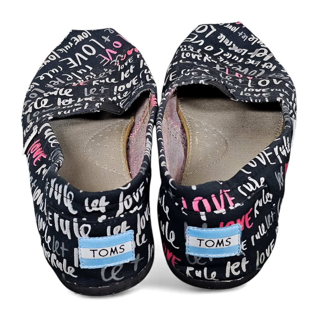 TOMS Shoes Alpargata Let LOVE Rule Special Edition - Womans 10 by TOMS