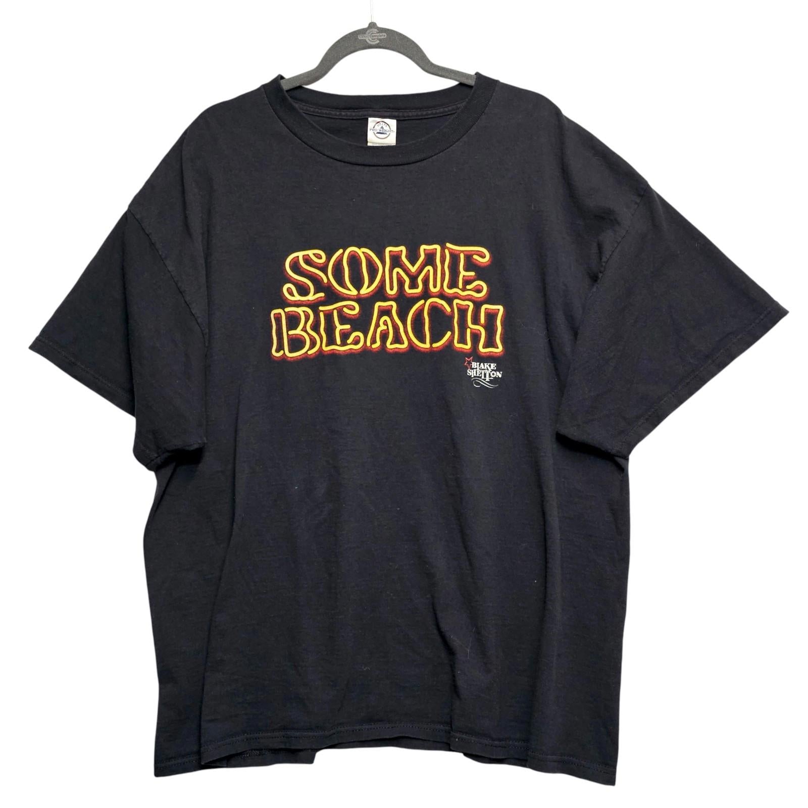 Vintag Blake Shelton's Bar & Grill "Some Beach" Country Album Black T-Shirt 2XL by Gildan