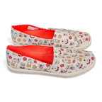 TOMS Shoes Cupsole Canvas OrthoLite Natural Tropical Dog Print - Womans 9.5 by TOMS