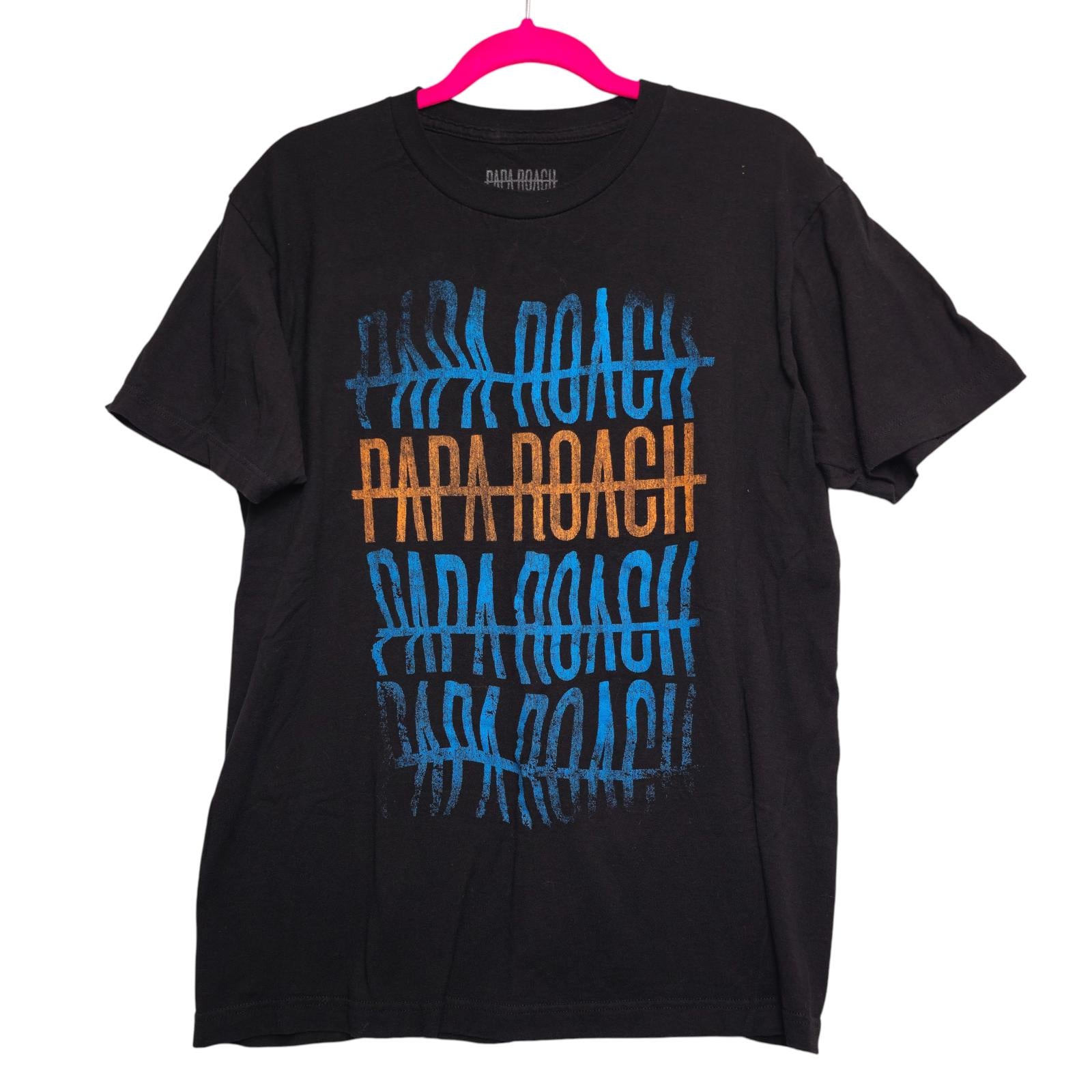 Papa Roach Who Do You Trust? World Tour 2019 Black Graphic T-Shirt - L by Papa Roach