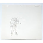 Real Ghostbusters Authentic Animation Production Cel & Drawing Dr. Peter Venkman by Dic