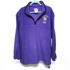 Vintage Minnesota Vikings Purple Embroidered Fleece Quarter Zip Sweatshirt XL by NFL