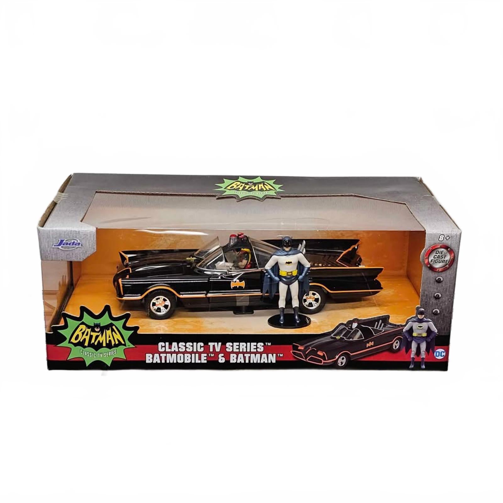 Jada Toys Classic TV Series Batman Batmobile & Batman Figure Set 1:24 by Jada Toys