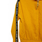 Retro VTG 90s MTV I Want My Logo Pullover Sweater 1/4 Zip Yellow Womens S by MTV