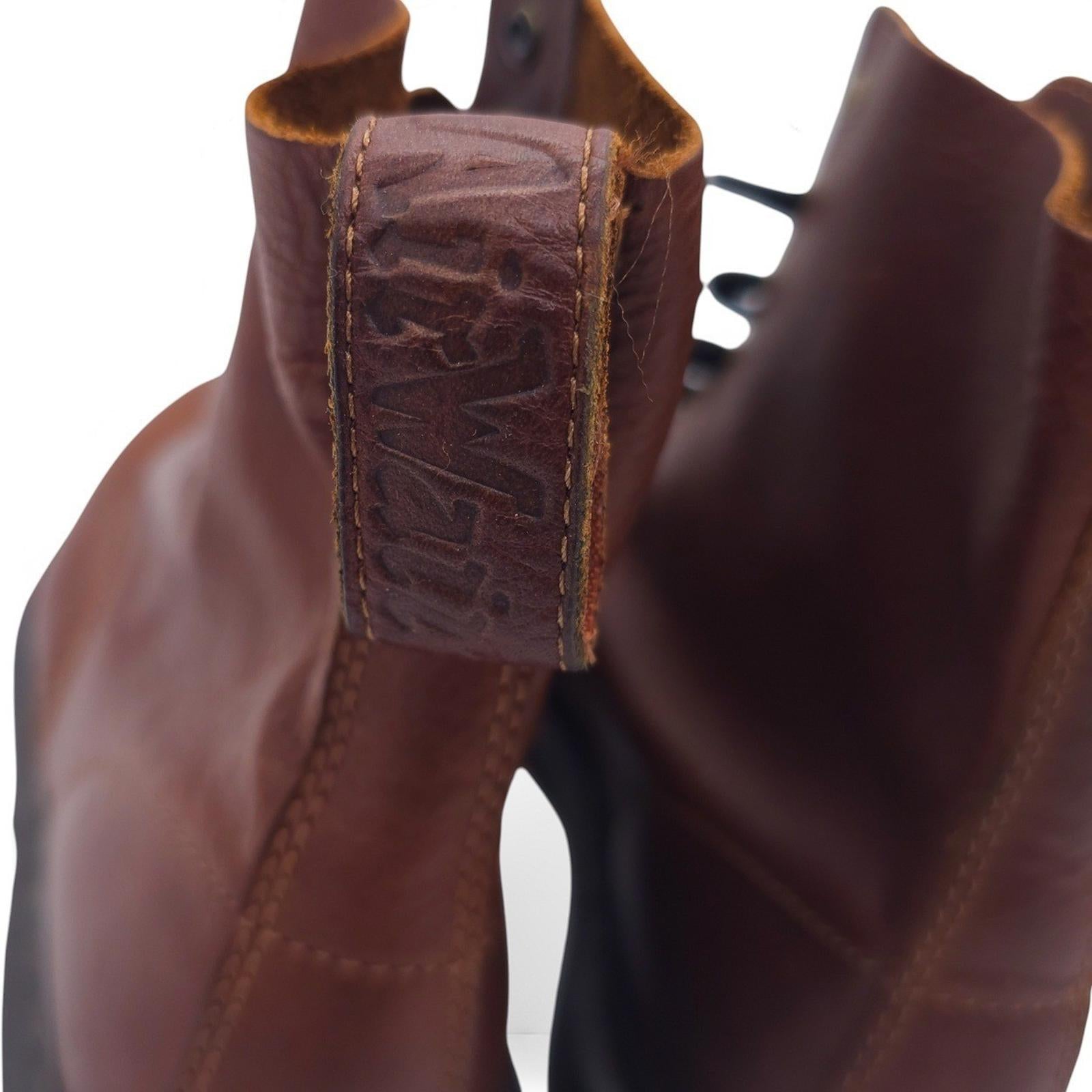 Dr Martens 1460 Pascal Smooth Leather Lace Up Ankle Boots Brown Size Mens 9 US