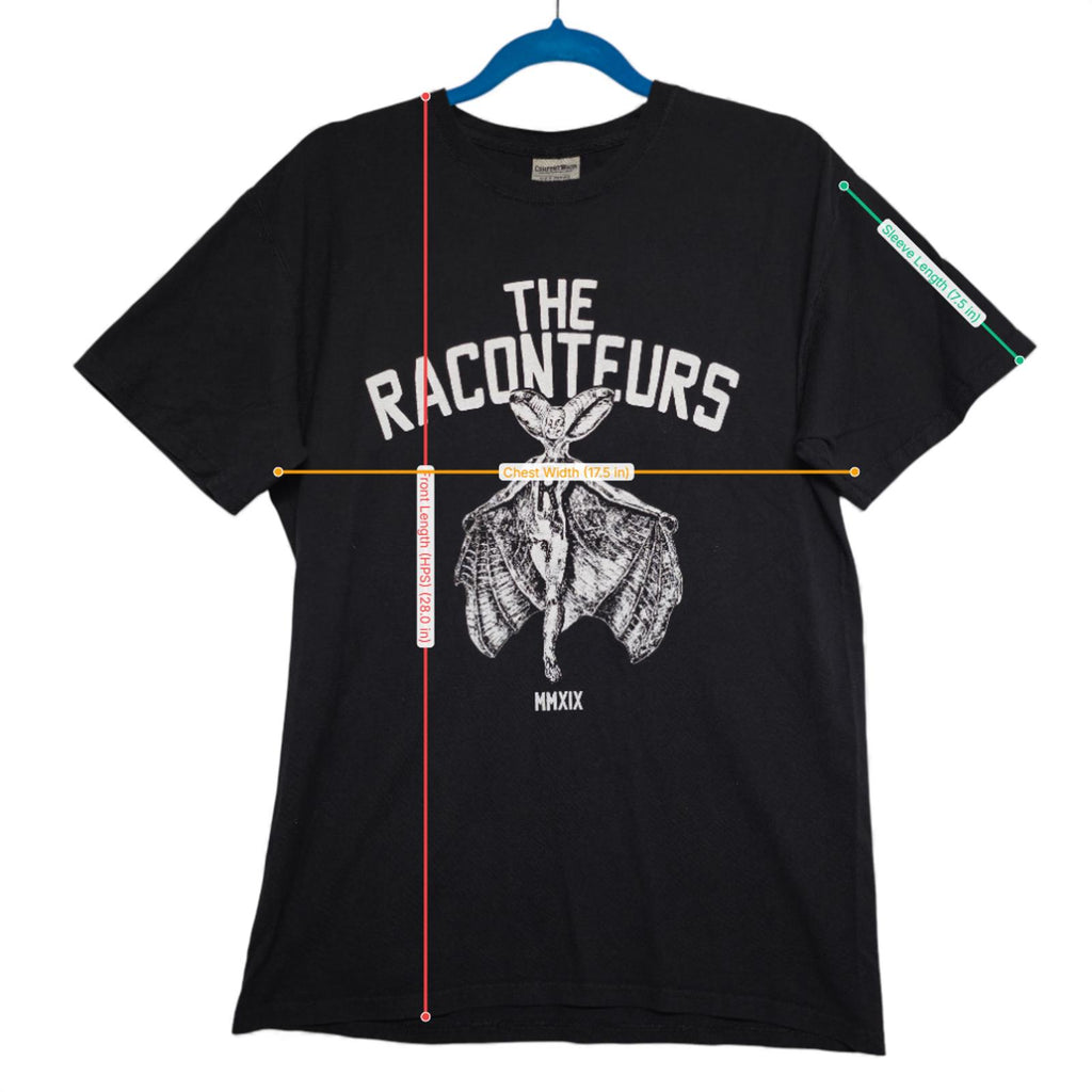 The Raconteurs Black 2019 Tour Nashville Tennessee Band T-Shirt - M by The Raconteurs