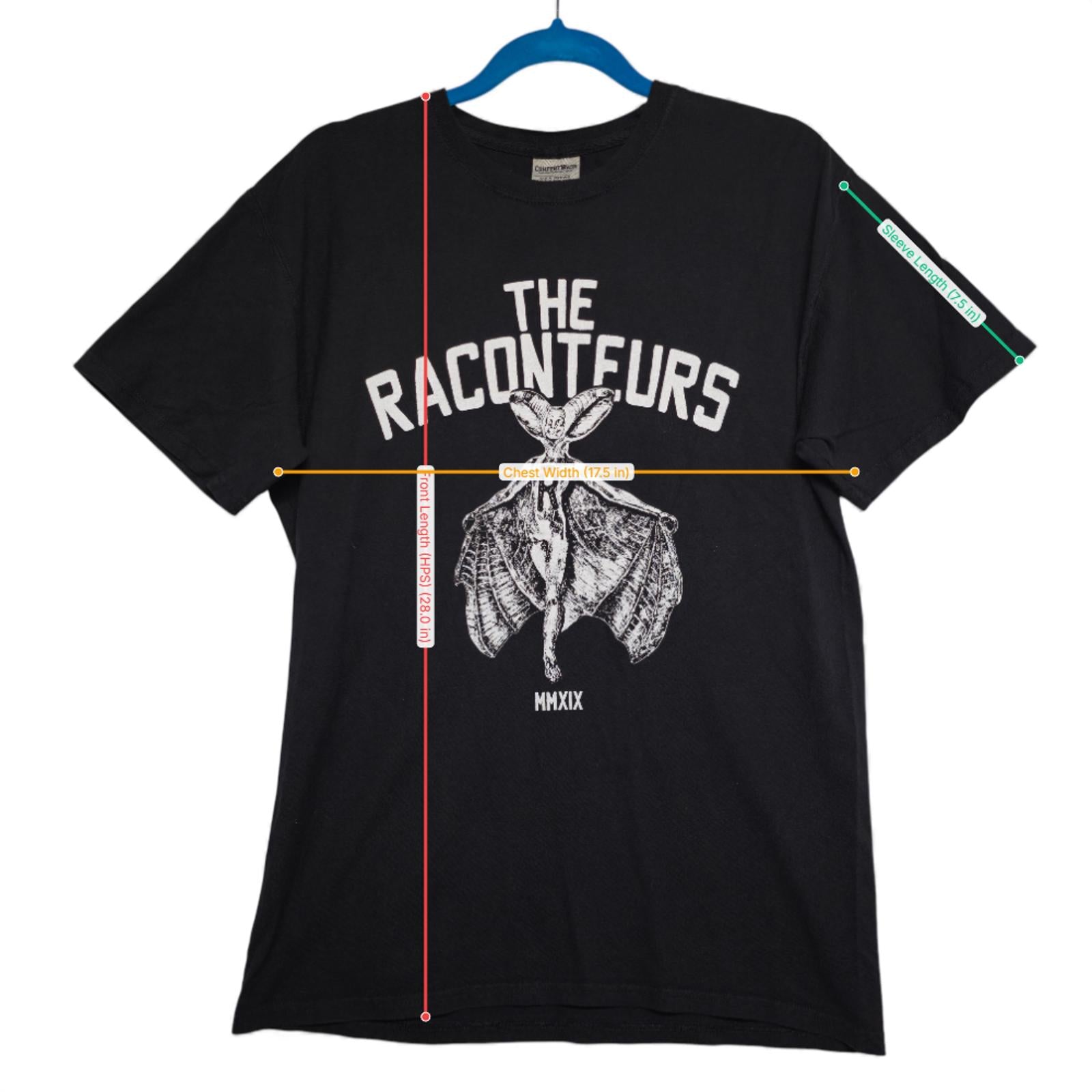 The Raconteurs Black 2019 Tour Nashville Tennessee Band T-Shirt - M by The Raconteurs