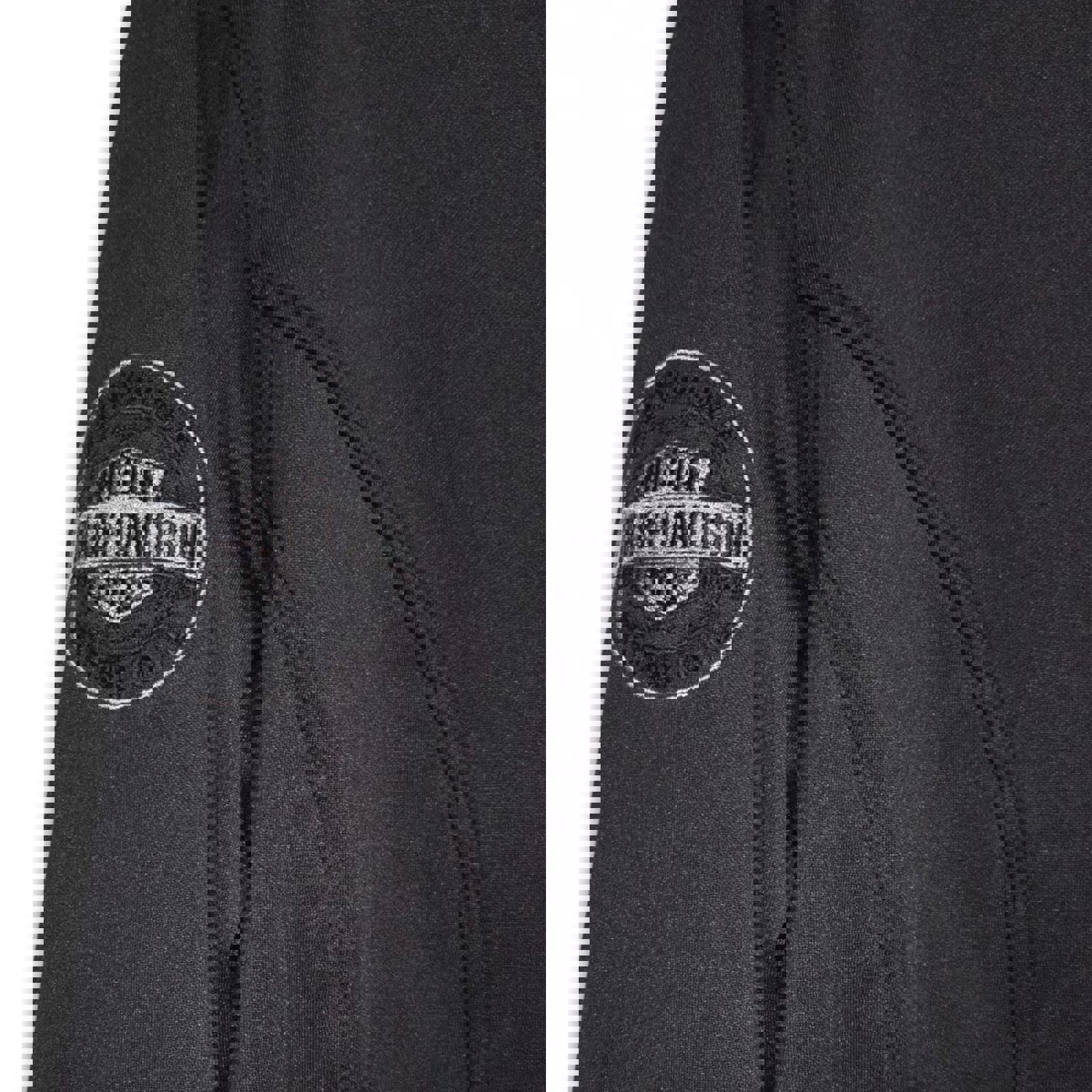 Harley Davidson Womens Black Full Zip Jacket Logo Embroidered Size Medium