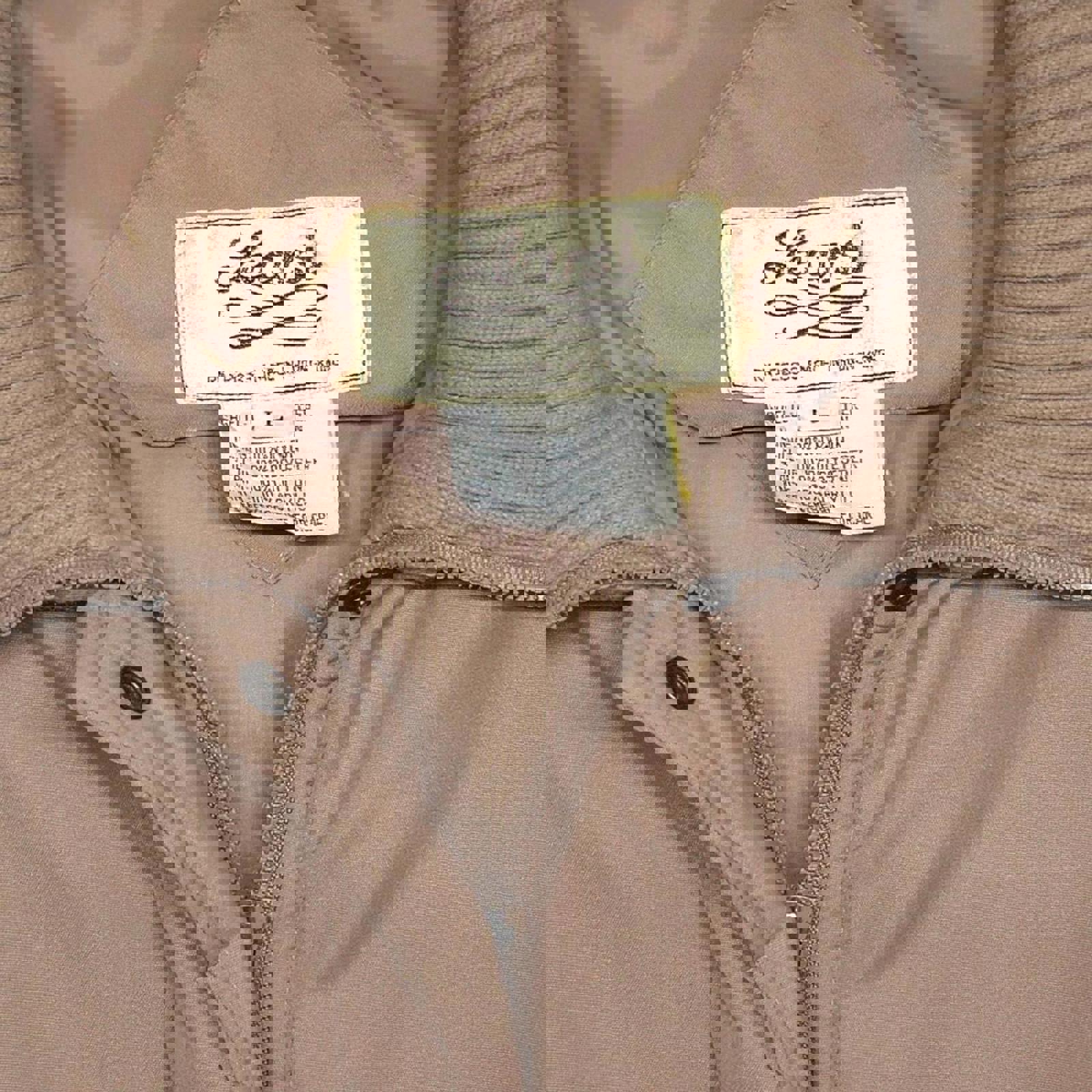 Vintage Learsi Tan Corduroy Accent Puffer Jacket Size L